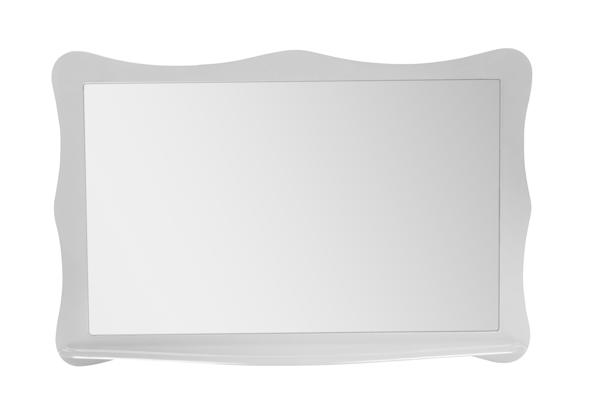 Miroir baroque argent avec tablette Louisa