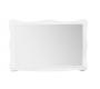 Miroir baroque blanc avec tablette Louisa