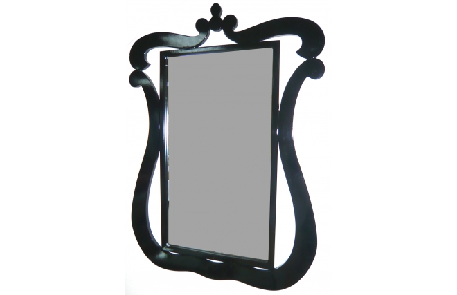 Miroir baroque noir Louisa