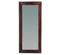 Miroir mural en bois 80 x 180 cm weng&eacute; Daffodil