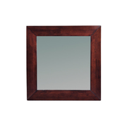 Miroir mural en bois 80 x 80 cm weng&eacute; Daffodil