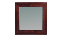 Miroir mural en bois 80 x 80 cm weng&eacute; Daffodil