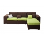 Petit coussin 40x40 coton fleuri anis
