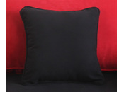 Petit coussin 40x40 coton noir