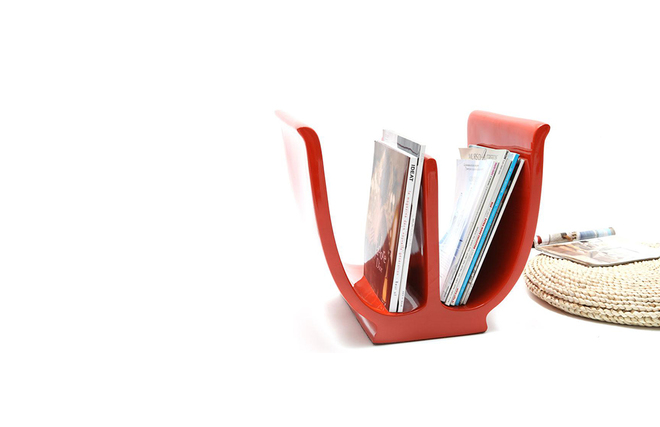 Porte-revues design orange TULIP