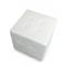 Pouf blanc moderne carr&eacute; Angelo