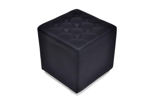 Pouf carr&eacute; MANHATTAN - coloris noir