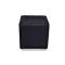 Pouf carr&eacute; MANHATTAN - coloris noir