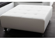 Pouf design blanc KINLEY