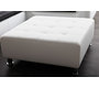 Pouf design blanc KINLEY
