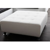 Pouf design blanc KINLEY