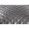 Pouf design carr&eacute; argent CUBAG TREND