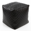 Pouf design carr&eacute; noir CUBAG TREND