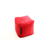 Pouf design carr&eacute; rouge CUBAG 