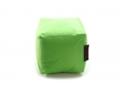 Pouf design carr&eacute; vert anis CUBAG  