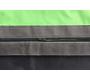 Pouf design polyester bicolore gris et vert anis SMALL MILIBAG 