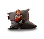 Pouf design polyester gris SMALL MILIBAG