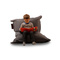 Pouf design polyester gris SMALL MILIBAG
