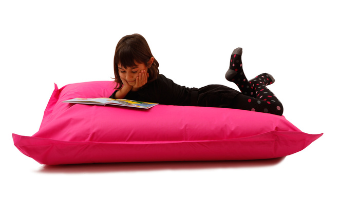 Pouf design polyester rose SMALL MILIBAG