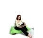 Pouf design polyester vert anis SMALL MILIBAG