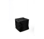 Pouf design waterproof carr&eacute; noir CUBAG 