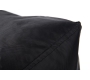Pouf design waterproof carr&eacute; noir CUBAG 