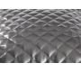 Pouf g&eacute;ant design matelass&eacute; argent&eacute; BIG MILIBAG TREND 