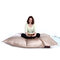 Pouf g&eacute;ant design matelass&eacute; or BIG MILIBAG TREND 