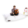 Pouf g&eacute;ant design polyester blanc BIG MILIBAG