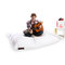 Pouf g&eacute;ant design polyester blanc BIG MILIBAG