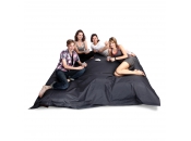 Pouf g&eacute;ant design polyester gris FAMILY MILIBAG 