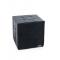 Pouf noir moderne carr&eacute; Angelo
