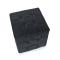 Pouf noir moderne carr&eacute; Angelo