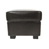 Pouf / repose pied Club cuir marron