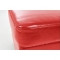 Pouf / repose pied Club cuir rouge
