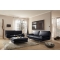 Pouf repose pied design noir ALABAMA