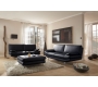 Pouf repose pied design noir ALABAMA