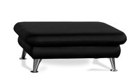 Pouf repose pied design noir ALABAMA