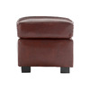 Pouf / repose pieds CLUB cuir marron clair image pub1