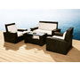 Salon de jardin BORA BORA - 2 fauteuils, 1 canap&eacute; 2 places & 1 table basse