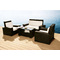 Salon de jardin BORA BORA - 2 fauteuils, 1 canap&eacute; 2 places & 1 table basse