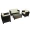 Salon de jardin TAHITI - 2 fauteuils, 1 canap&eacute; 2 places & 1 table basse