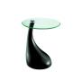 Sellette / bout de canap&eacute; design noir Courbella
