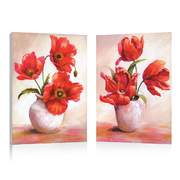 Set de 2 Tableaux design POPPIES image pub1
