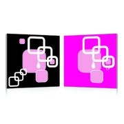Set de 2 Tableaux design SQUARES image pub1