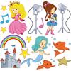 Stickers fille 30x30cm