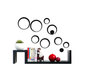 Stickers muraux 3D noirs BUBBLES