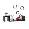 Stickers muraux 3D noirs BUBBLES