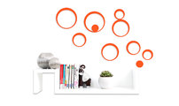 Stickers muraux 3D oranges BUBBLES