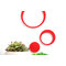 Stickers muraux 3D rouges BUBBLES